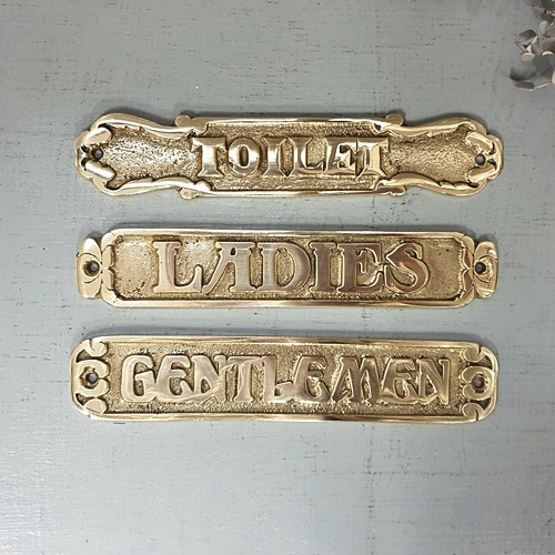 Brass line door sign(3종)