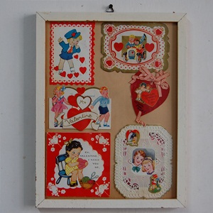 Vintage Valentine Card Frame#024